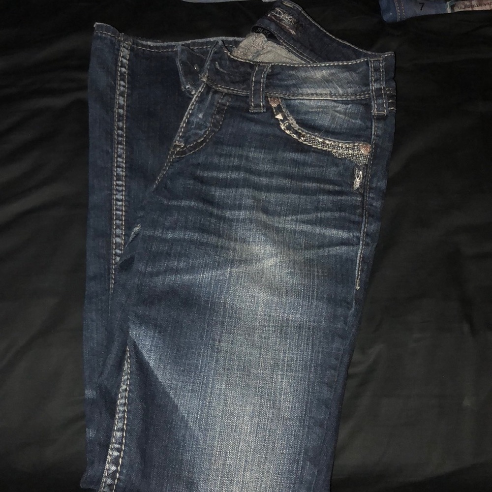 Silver jeans